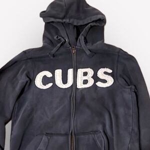 🦌🍕🪻Chicago Cubs hoodie sweatshirt zip pockets navy blue white medium
CLOSEOUT